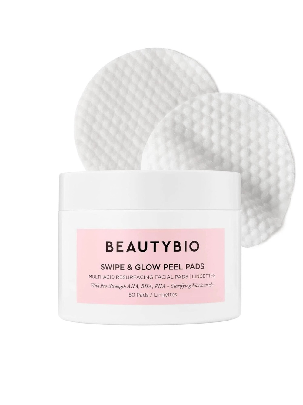 BeautyBio Swipe & Glow Multi-Acid Resurfacing Exfoliating Pads 50ct NWT
